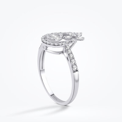 0.46 Karat Pırlanta Baget Yüzük - Baroni Diamond (1)