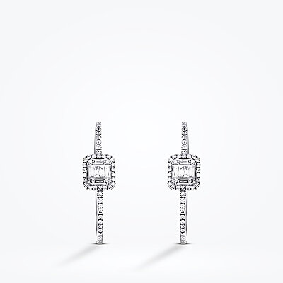 0.46 Karat Pırlanta Halka Küpe - Baroni Diamond (1)
