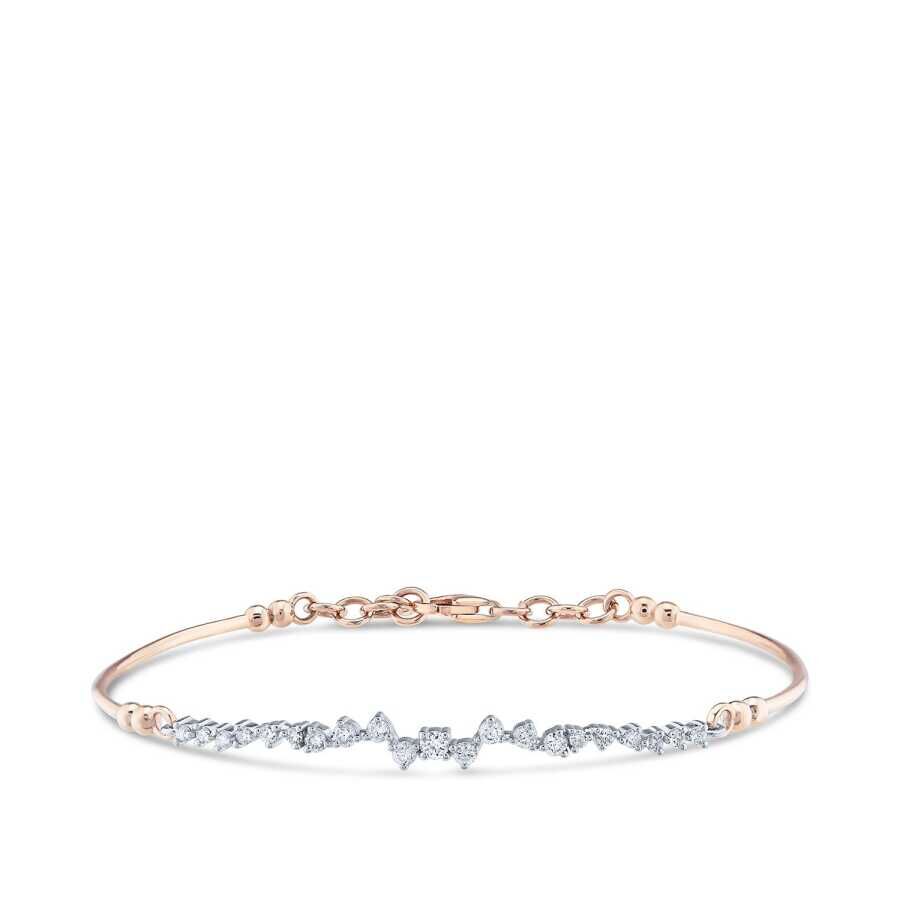 0.46 Karat Pırlanta Rose Kelepçe