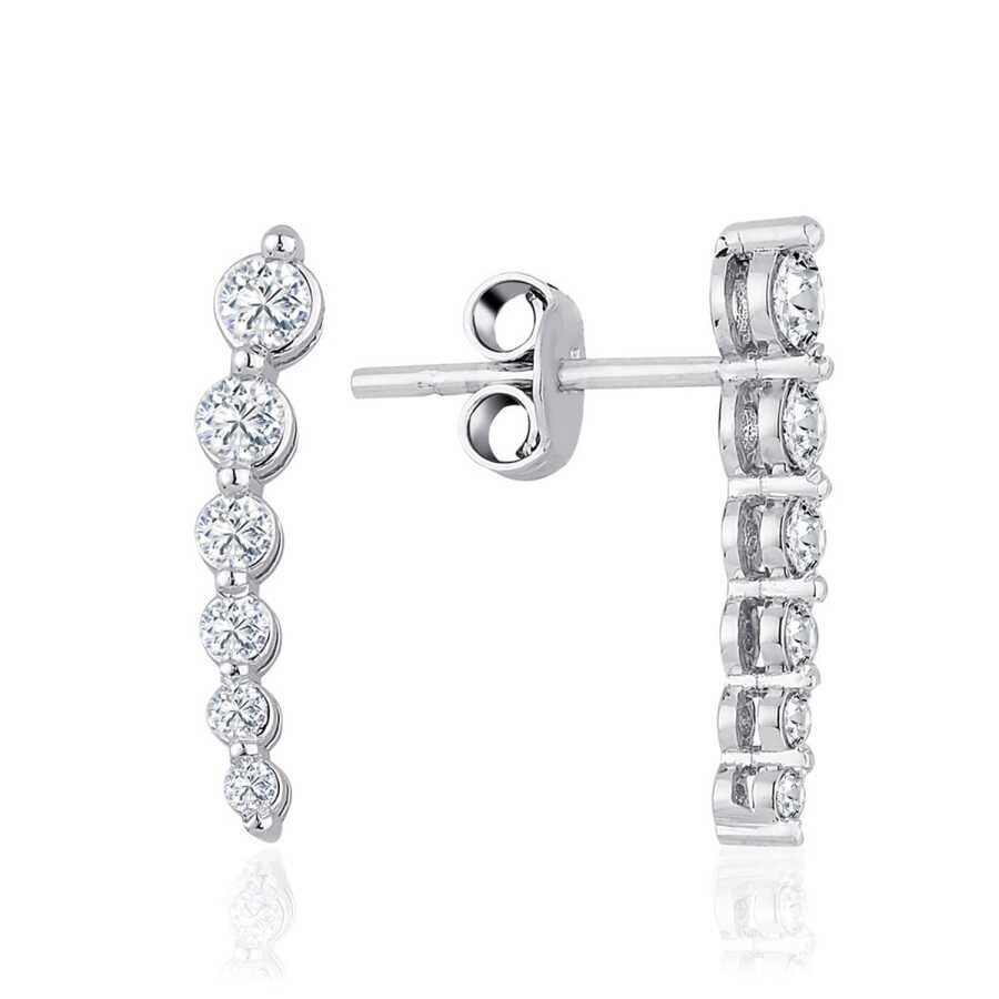 0.46 Karat Pırlanta Trend Küpe