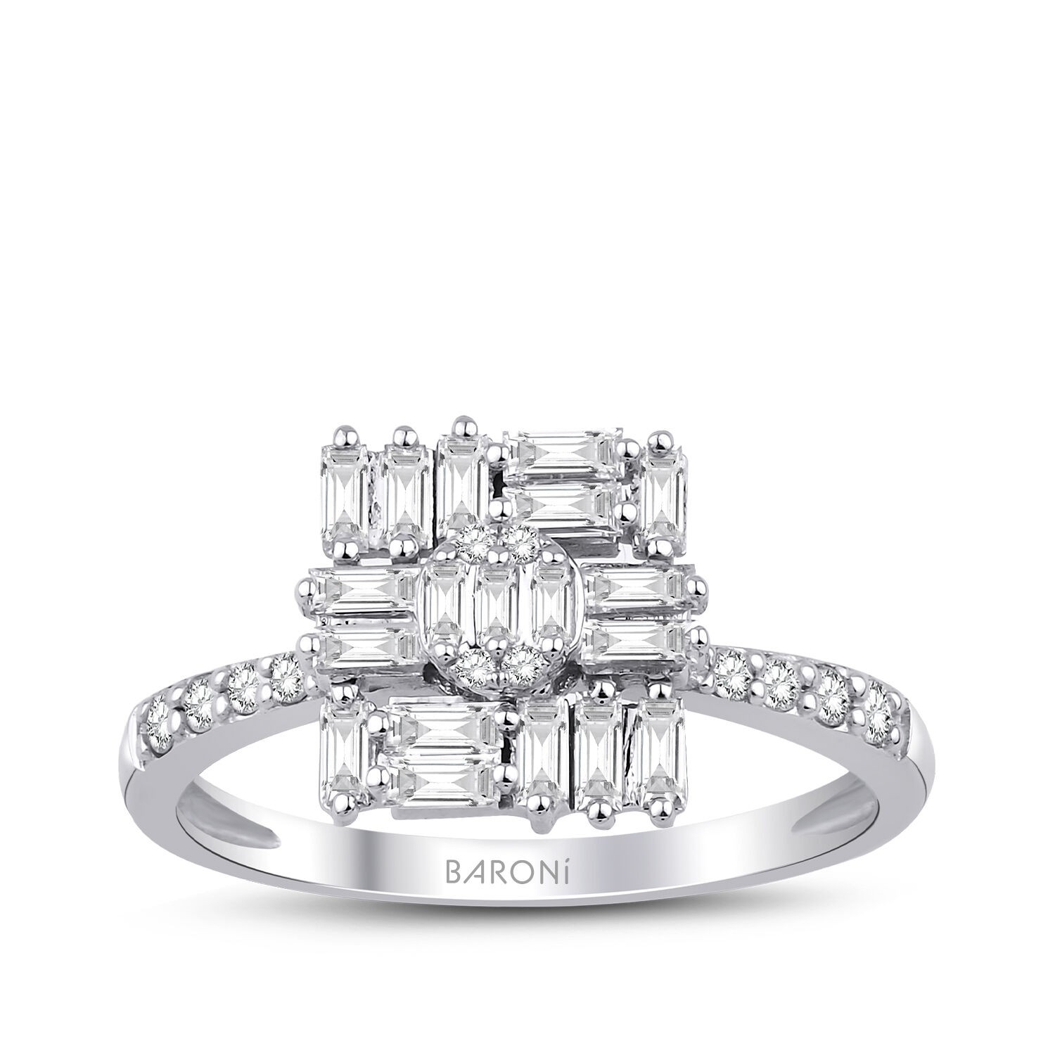 0.47 Karat Pırlanta Baget Yüzük - Baroni Diamond