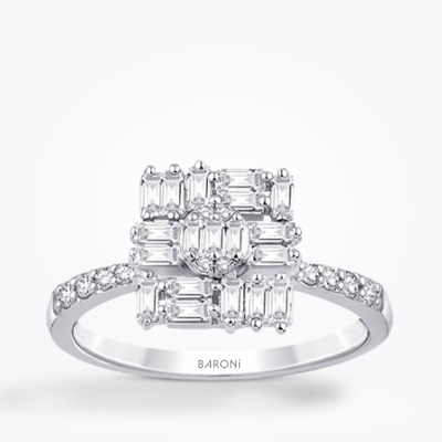 0.47 Karat Pırlanta Baget Yüzük - Baroni Diamond (1)