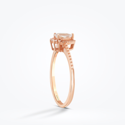0.47 Karat Pırlanta Morganit Yüzük - Baroni Diamond (1)