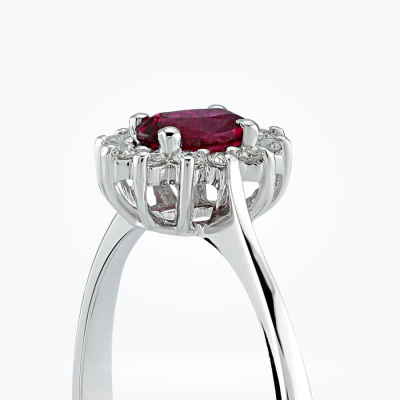 0.48 Karat Pırlanta Yakut Yüzük - Baroni Diamond (1)