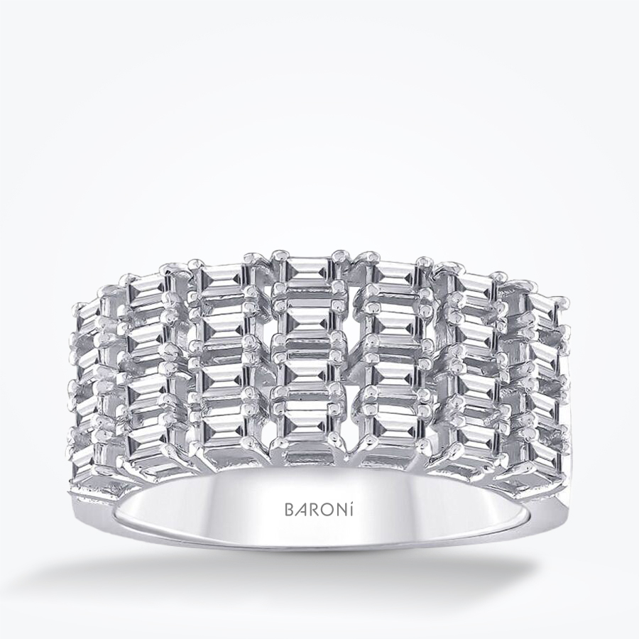 0.49 Karat Pırlanta Baget Yüzük - Baroni Diamond