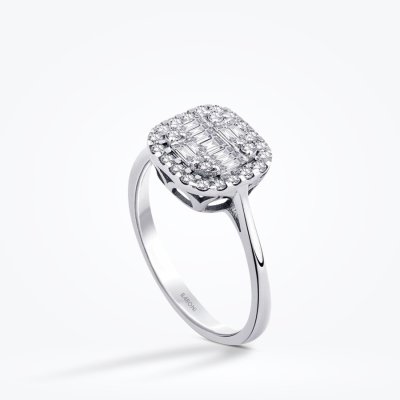 0.49 Karat Pırlanta Baget Yüzük - Baroni Diamond (1)
