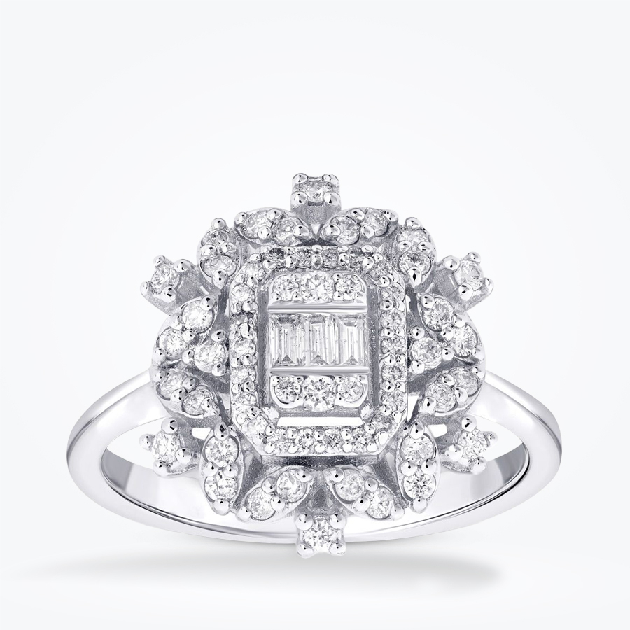 0.50 Karat Pırlanta Baget Yüzük - Baroni Diamond