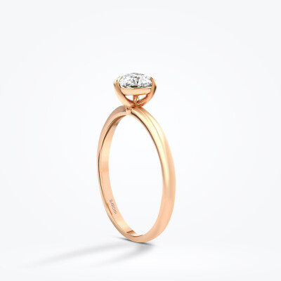 0.50 Karat Pırlanta Kalp Tektaş Yüzük - Baroni Diamond (1)