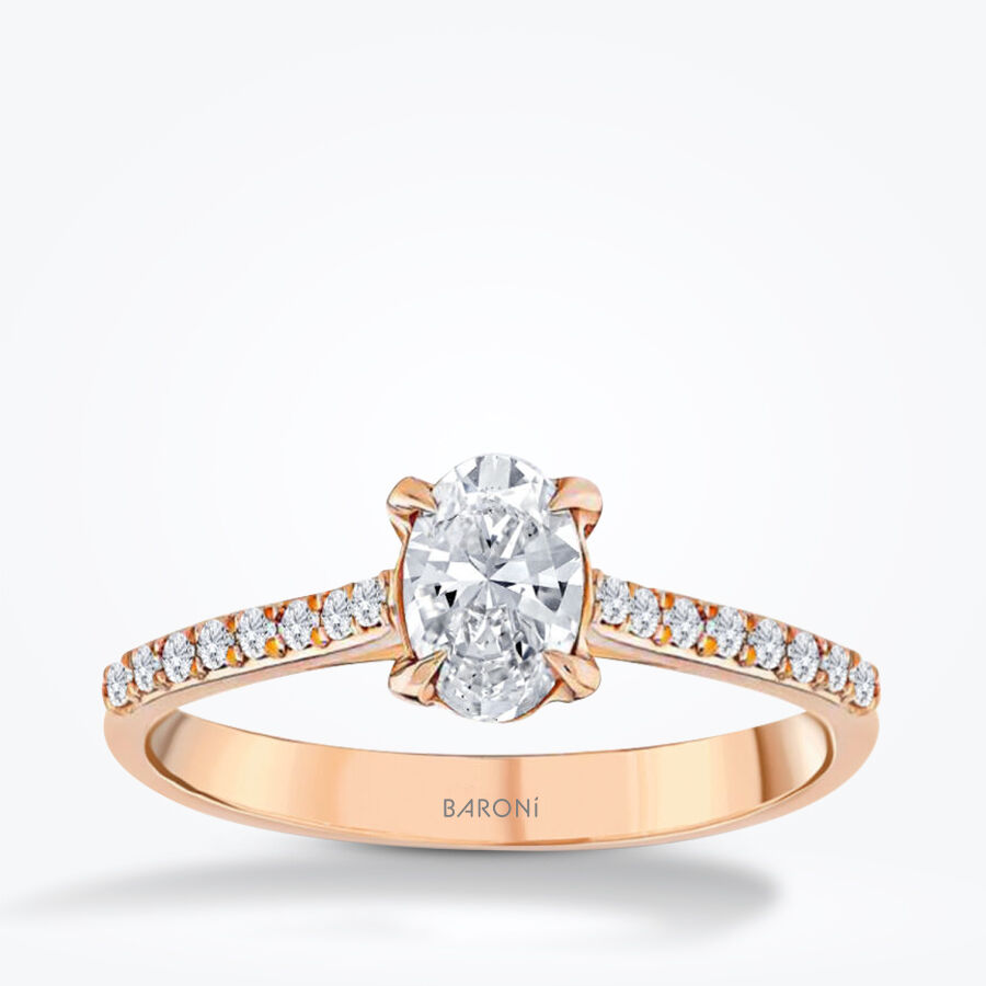 0.50 Karat Pırlanta Rose Tektaş Yüzük - Baroni Diamond