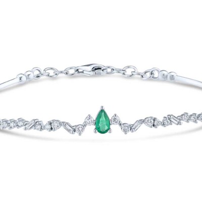 0.50 Karat Pırlanta Zümrüt Kelepçe - Baroni Diamond (1)