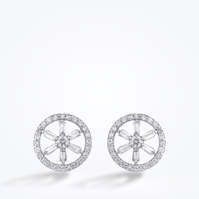 0.51 Karat Pırlanta Baget Küpe - Baroni Diamond (1)
