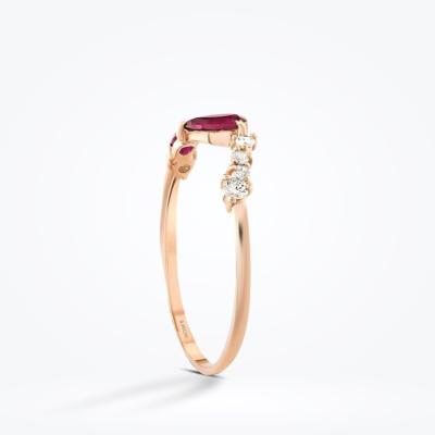 0.51 Karat Pırlanta Yakut Yüzük - Baroni Diamond (1)