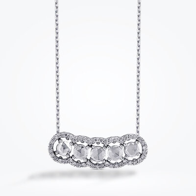 0.53 Karat Elmas Kolye - 1