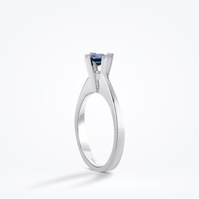 0.54 Karat Pırlanta Tektaş Safir Yüzük - Baroni Diamond (1)