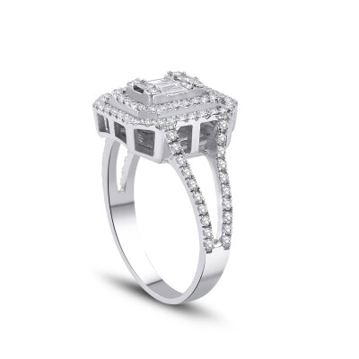 0.55 Karat Pırlanta Baget Yüzük - Baroni Diamond (1)