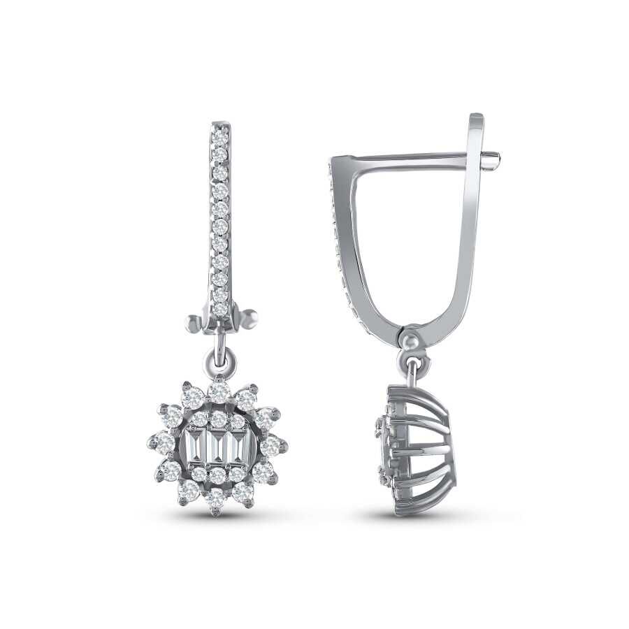 0.56 Karat Pırlanta Baget Küpe - Baroni Diamond