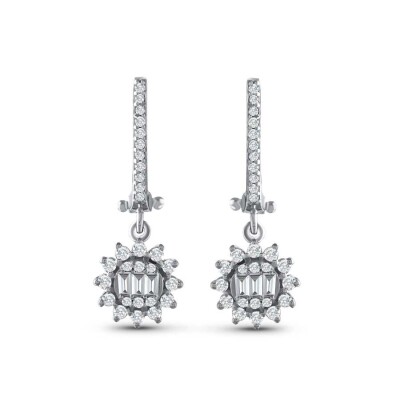 0.56 Karat Pırlanta Baget Küpe - Baroni Diamond (1)