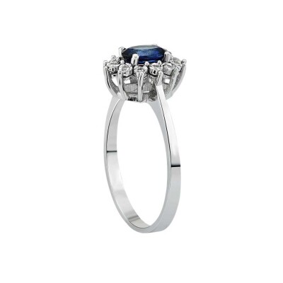 0.56 Karat Pırlanta Safir Yüzük - Baroni Diamond (1)