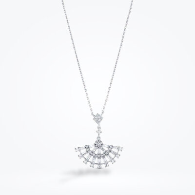 0.57 Karat Pırlanta Baget Kolye - 2