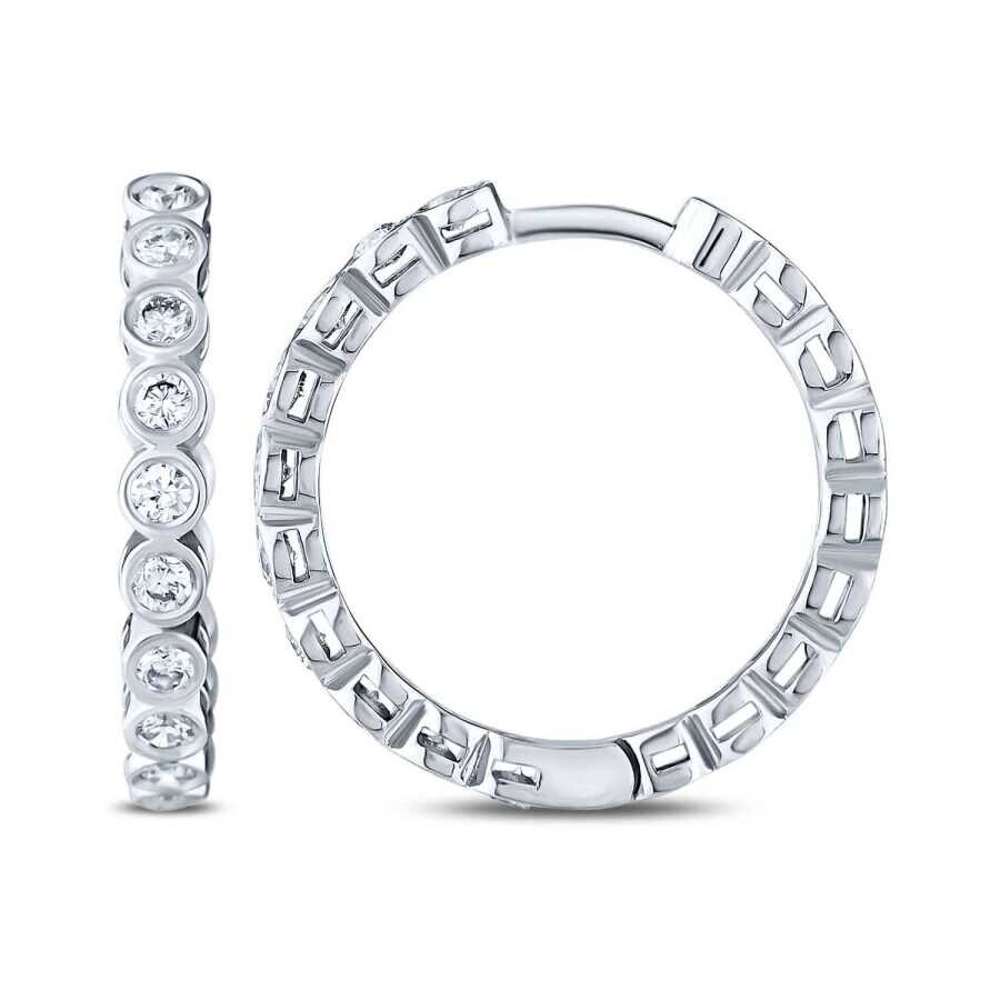 0.57 Karat Pırlanta Baget Küpe - Baroni Diamond