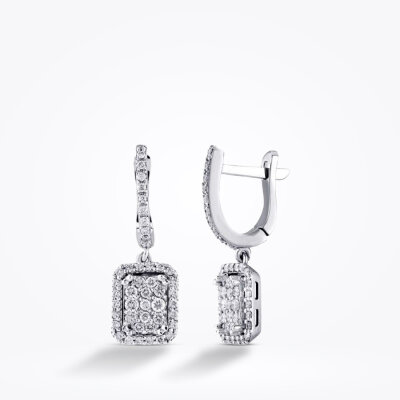 0.57 Karat Pırlanta Trend Küpe - 1