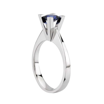 0.58 Karat Pırlanta Tektaş Safir Yüzük - Baroni Diamond (1)