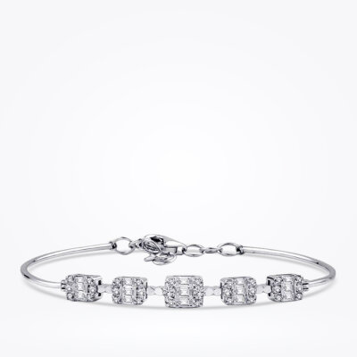 0.60 Karat Pırlanta Baget Bileklik - 1