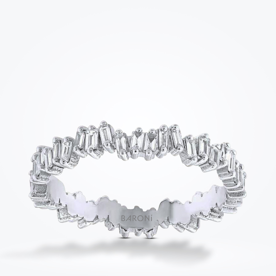 0.60 Karat Pırlanta Baget Tamtur Yüzük - Baroni Diamond