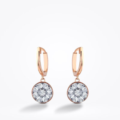 0.60 Karat Pırlanta Baget Trend Küpe - Baroni Diamond (1)