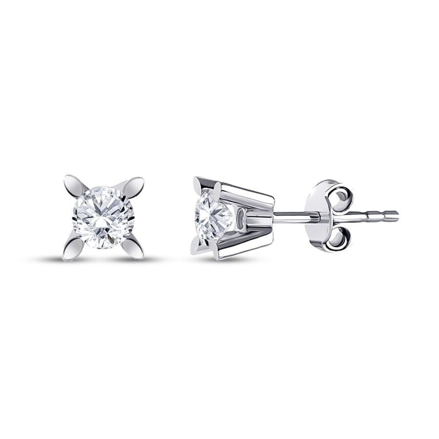 0.60 Karat Pırlanta Tektaş Küpe - Baroni Diamond