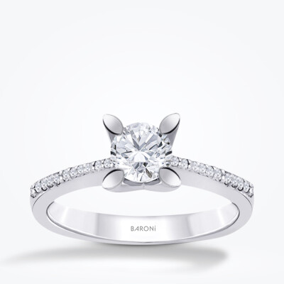 0.60 Karat Pırlanta Tektaş Yüzük - 1