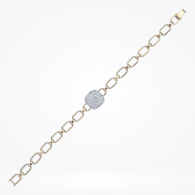 0.61 Karat Pırlanta Baget Bileklik - 1