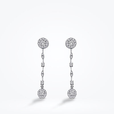 0.90 Karat Pırlanta Trend Küpe - Baroni Diamond (1)