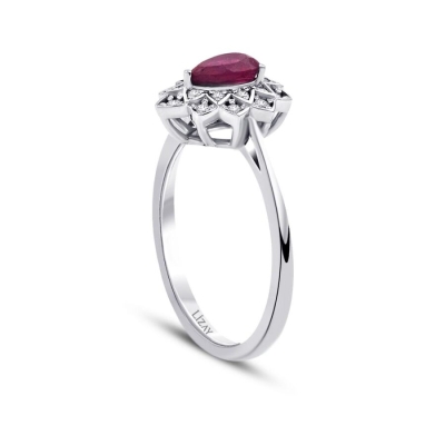0.62 Karat Pırlanta Yakut Yüzük - Baroni Diamond (1)
