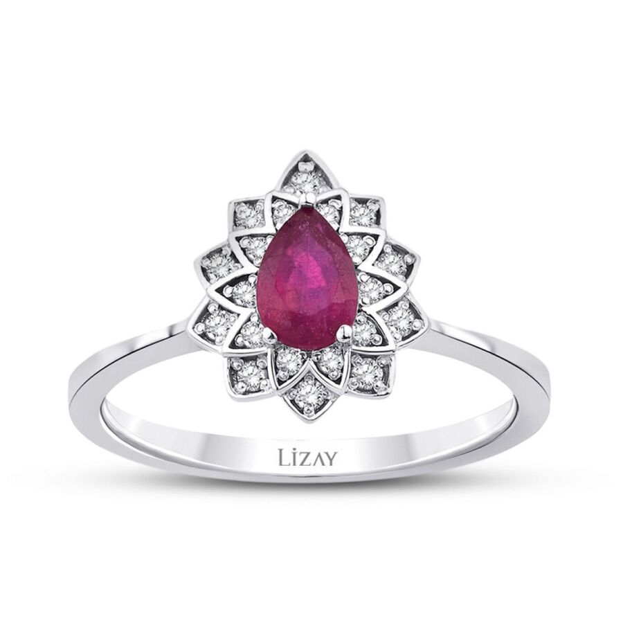 0.62 Karat Pırlanta Yakut Yüzük - Baroni Diamond