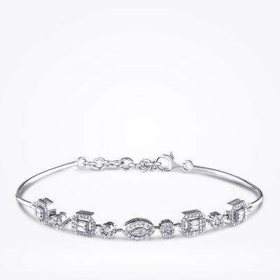 0.63 Karat Pırlanta Baget Kelepçe - 1