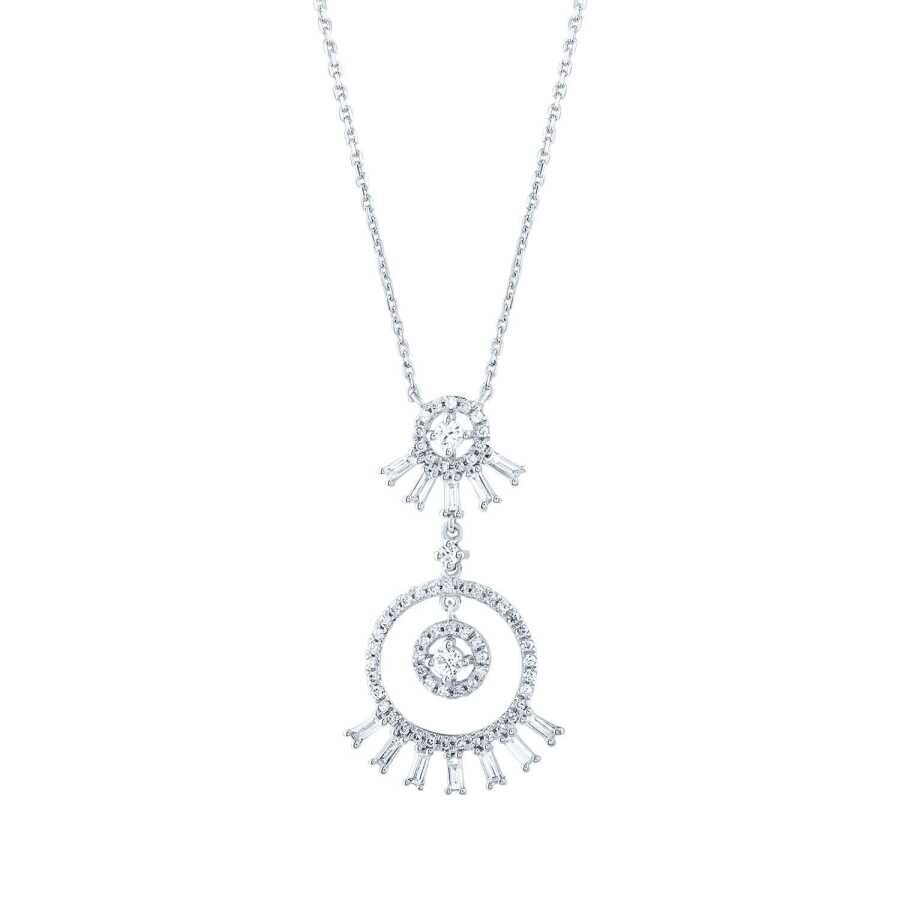 0.63 Karat Pırlanta Baget Kolye - Baroni Diamond