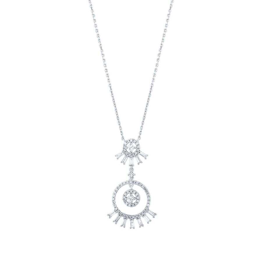 0.63 Karat Pırlanta Baget Kolye - Baroni Diamond