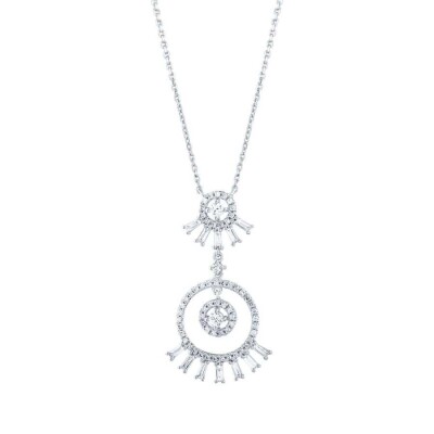 0.63 Karat Pırlanta Baget Kolye - Baroni Diamond (1)