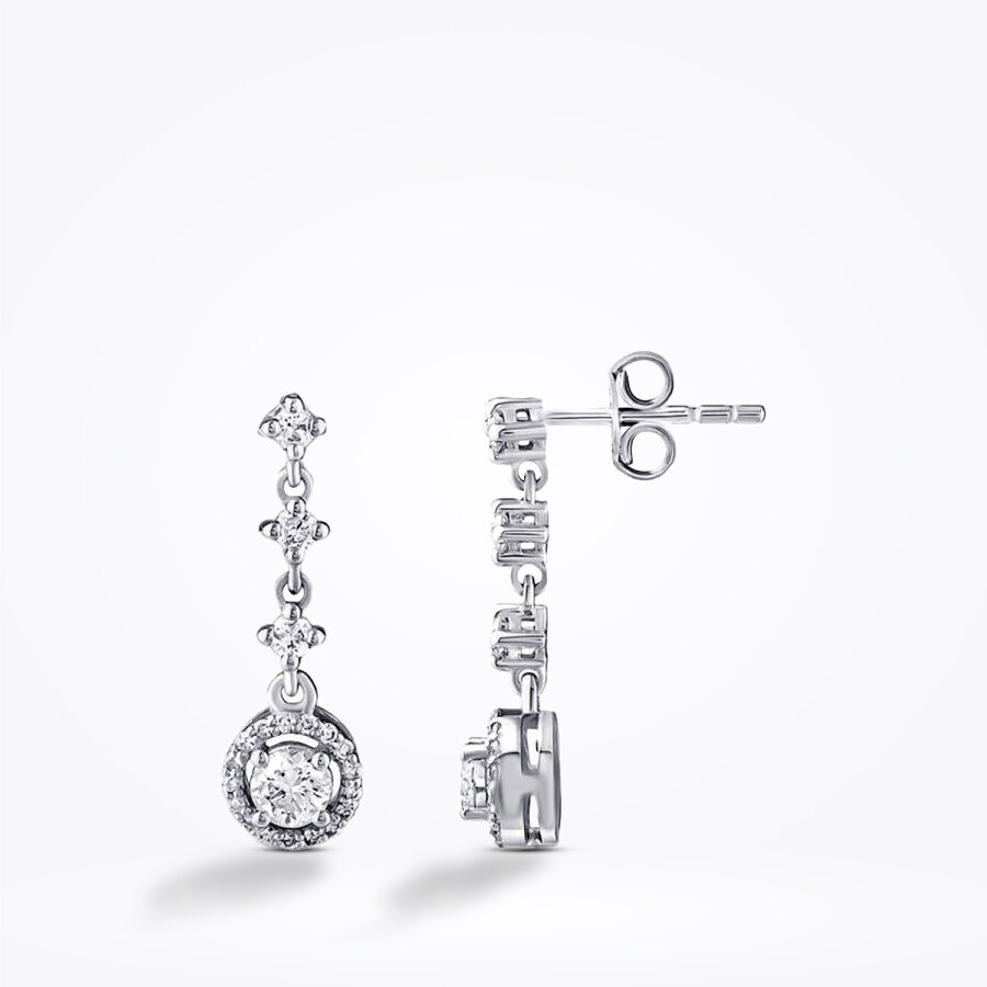 0.63 Karat Pırlanta Trend Küpe - Baroni Diamond