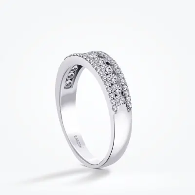 0.63 Karat Pırlanta Yarımtur Yüzük - Baroni Diamond