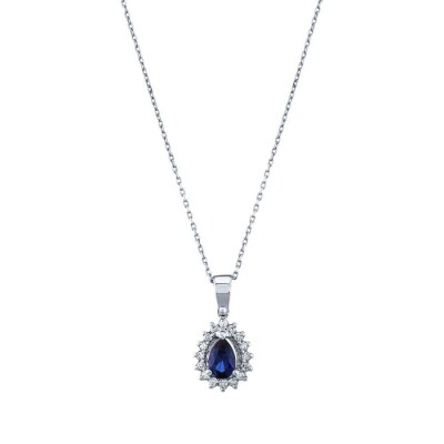0.64 Karat Pırlanta Safir Kolye - Baroni Diamond (1)
