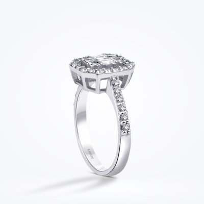 0.65 Karat Pırlanta Baget Yüzük - Baroni Diamond (1)