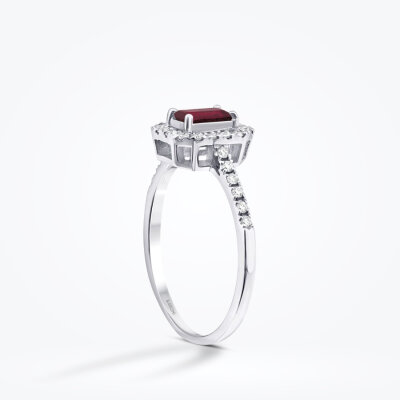 0.65 Karat Pırlanta Yakut Yüzük - Baroni Diamond (1)