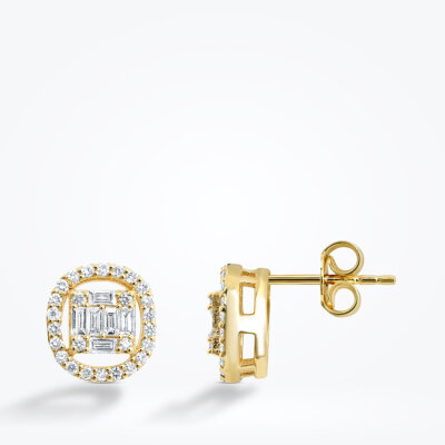 0.66 Karat Pırlanta Baget Set - 2