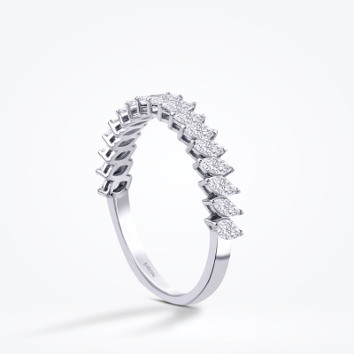 0.66 Karat Pırlanta Yarımtur Yüzük - Baroni Diamond (1)