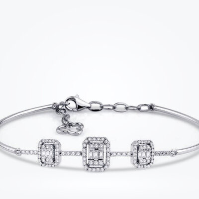 0.67 Karat Pırlanta Baget Kelepçe - Baroni Diamond (1)