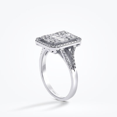 0.67 Karat Pırlanta Baget Yüzük - Baroni Diamond (1)