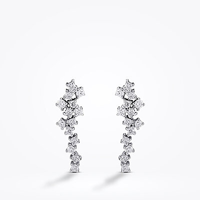 0.67 Karat Pırlanta Sallantılı Küpe - Baroni Diamond (1)