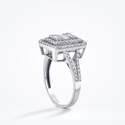 0.68 Karat Pırlanta Baget Yüzük - Baroni Diamond (1)